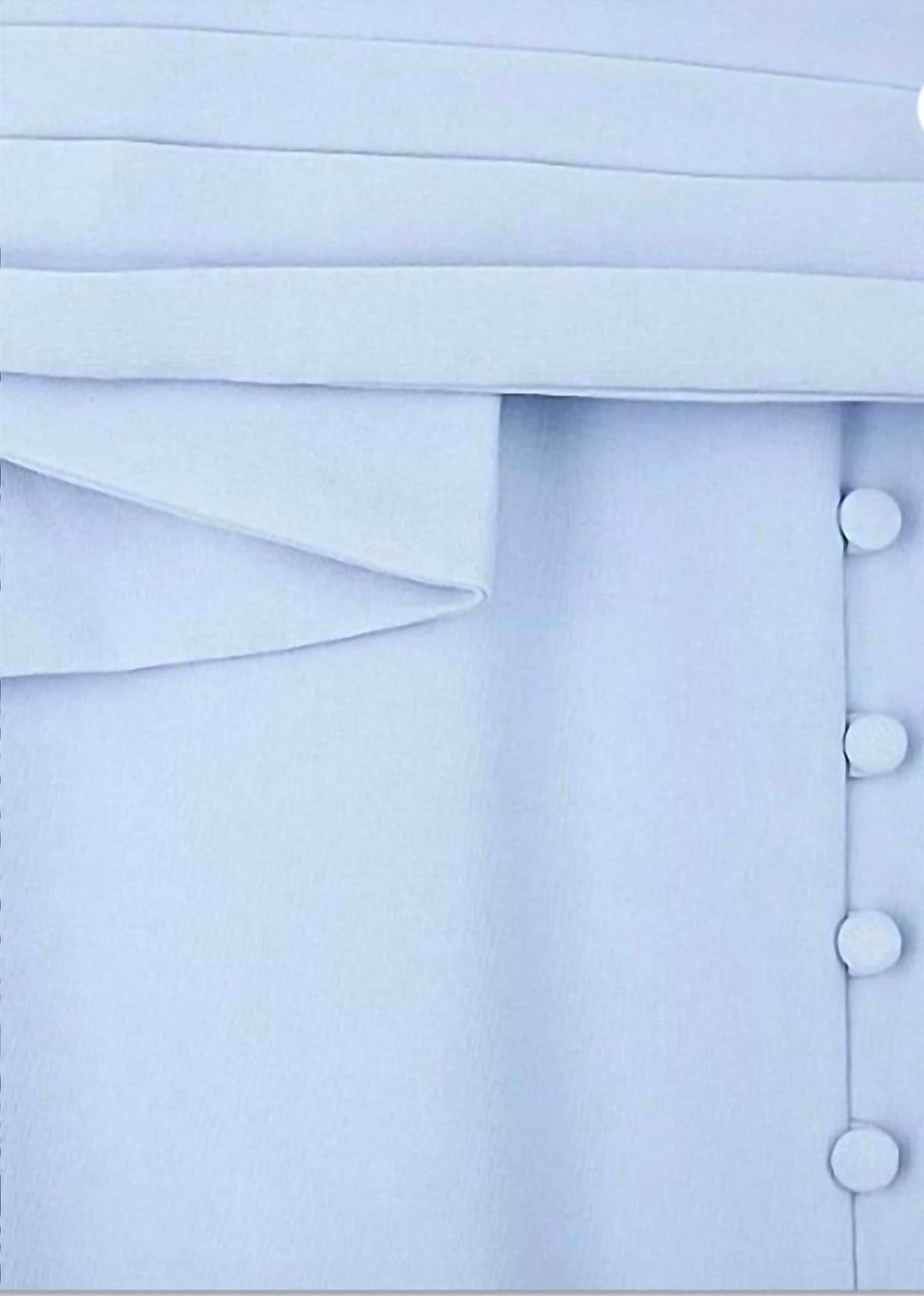 lavish alice ORAGAMI DRESS in cornflower blue - women's dress - alternate view