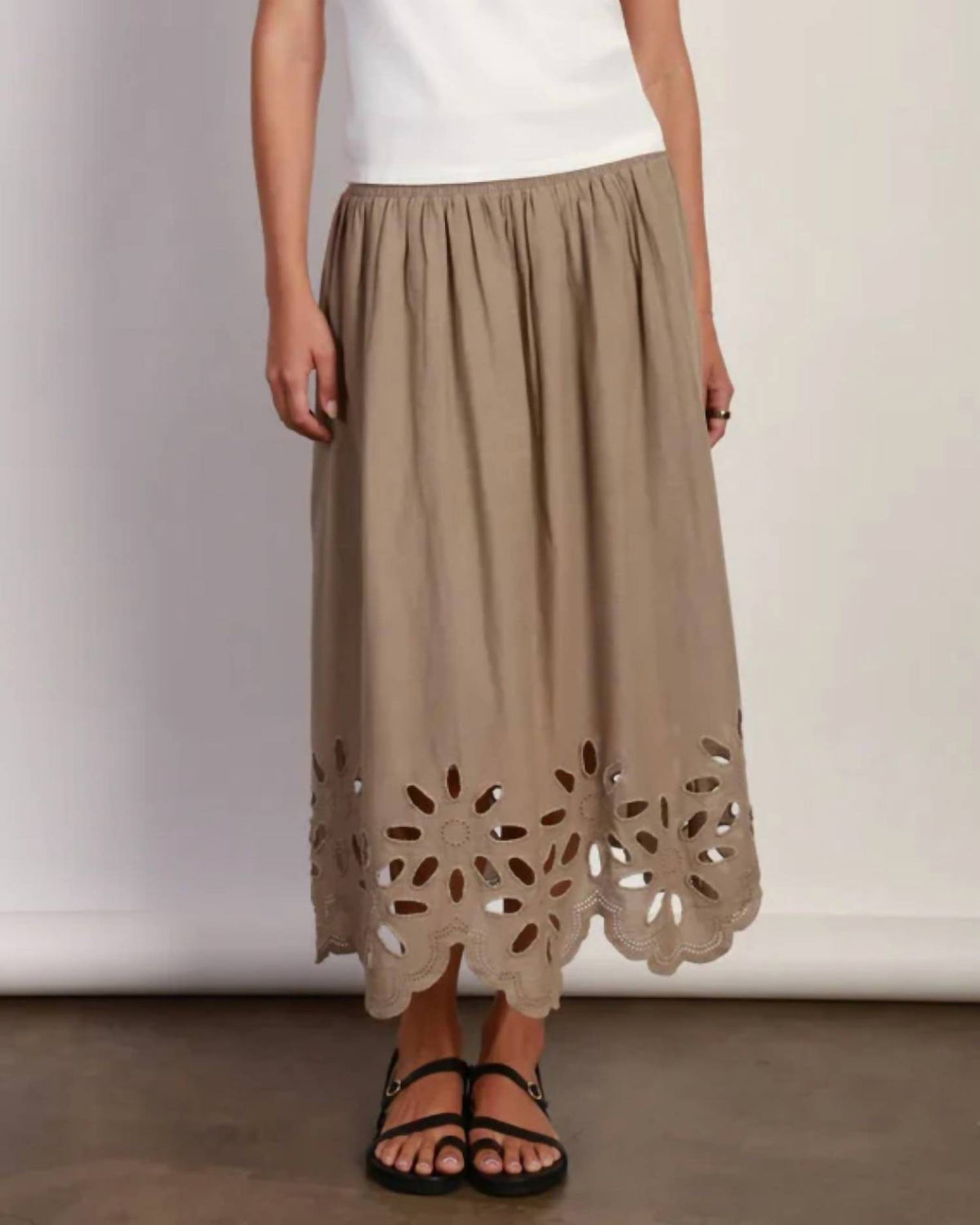Dylan - Anna Midi Skirt With Cut Out Hemline