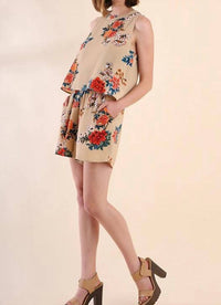 Umgee - Floral Pocket Romper