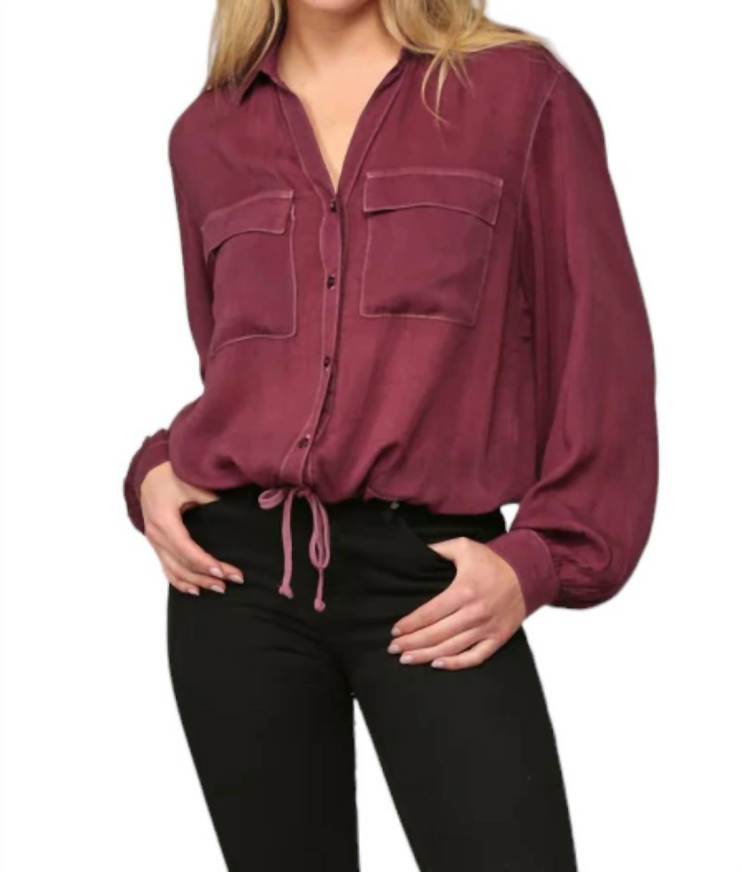 Maven West - Drawstring Cargo Shirt