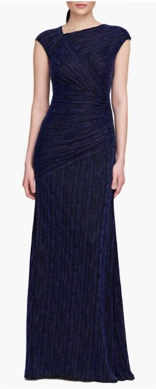 Theia - Raya Beaded Asymmetric Gown