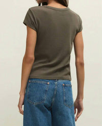 Z Supply - Renae Rib Short Sleeve Top