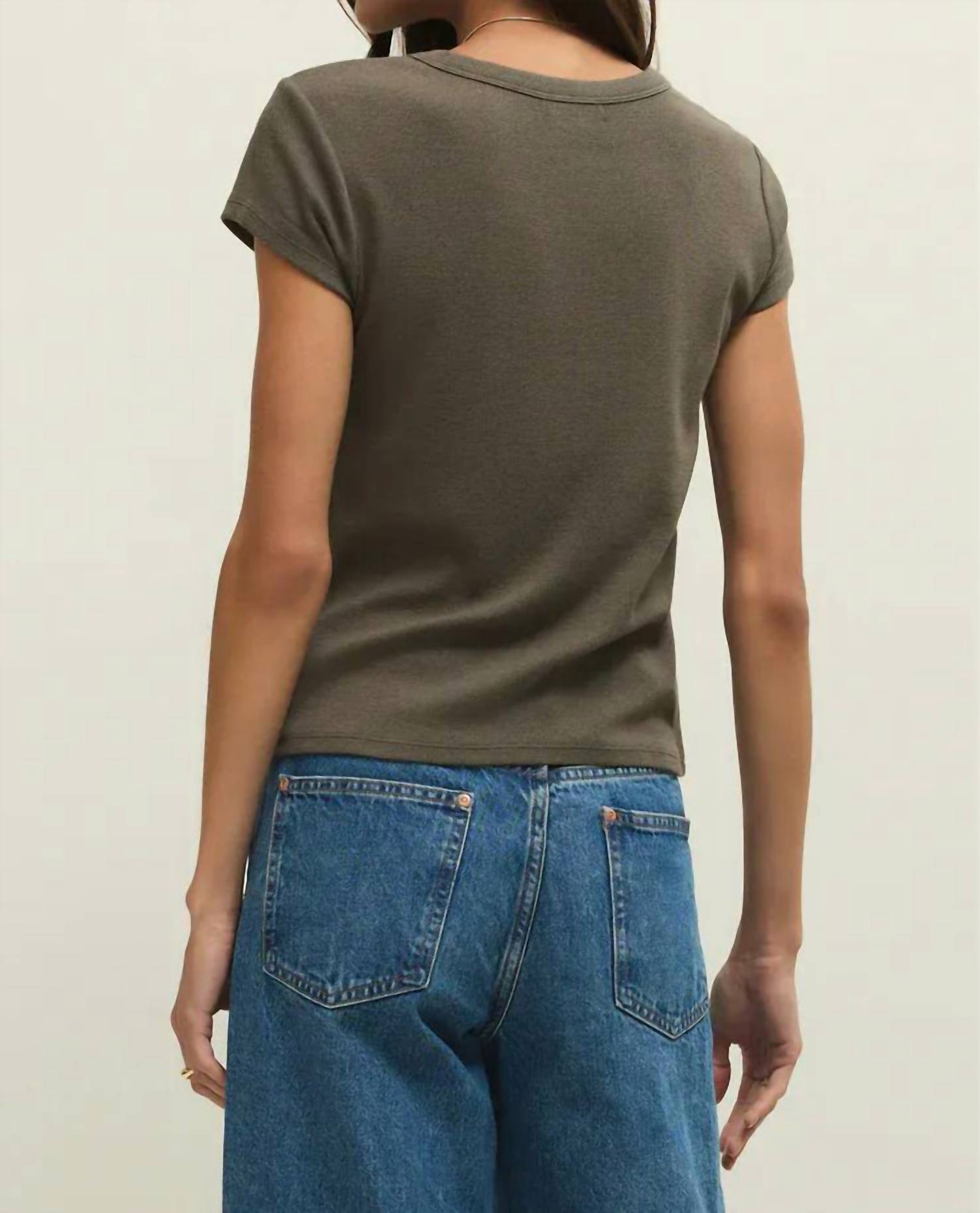 Z Supply - Renae Rib Short Sleeve Top