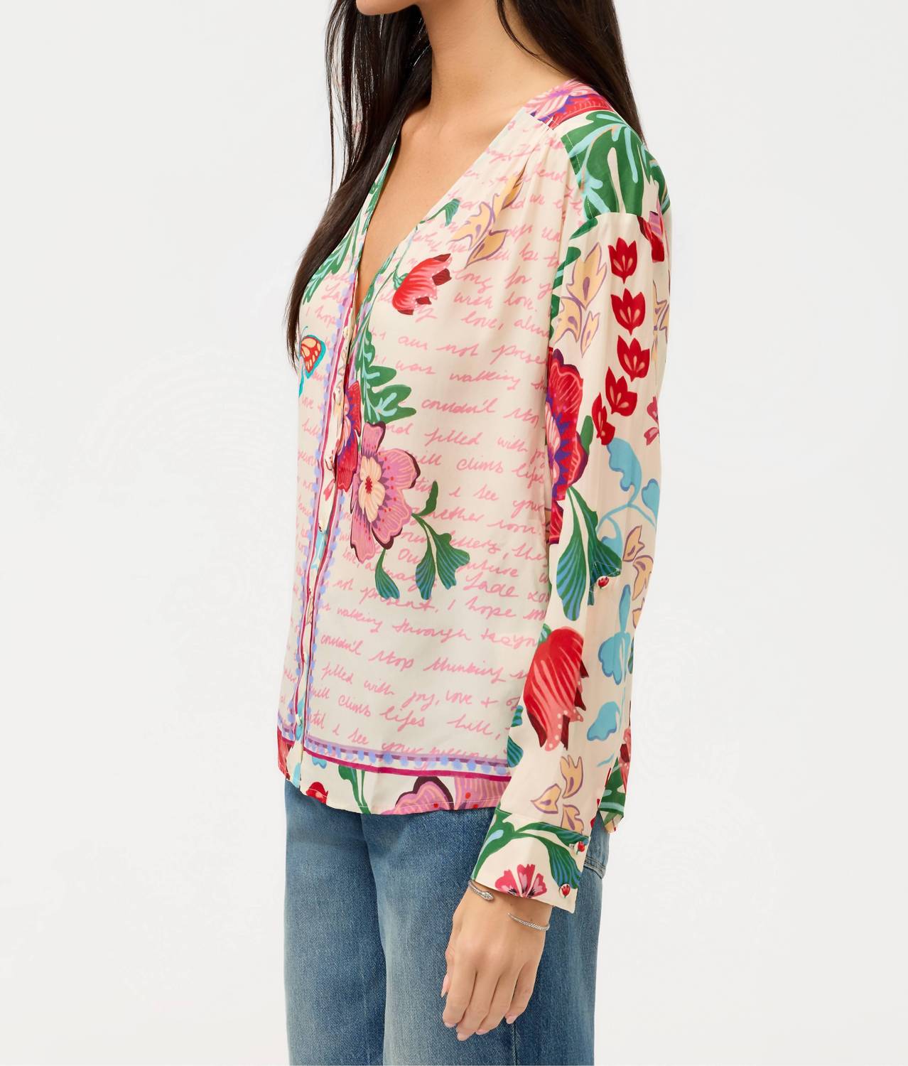 Johnny Was - Nisha Long Sleeve Button Up Shirt