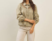 Able - Gretchen Cutwork Blouse