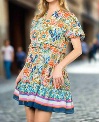 Thml - Fiori Puff Sleeve Floral Mini Dress