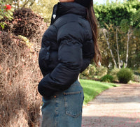 8apart Junior Women's Rowan Puffer Jacket in black - women's jacket - alternate view