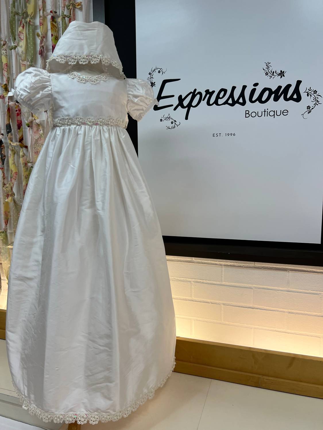 L'Pety Canar - Girl's Lace & Beaded Dress
