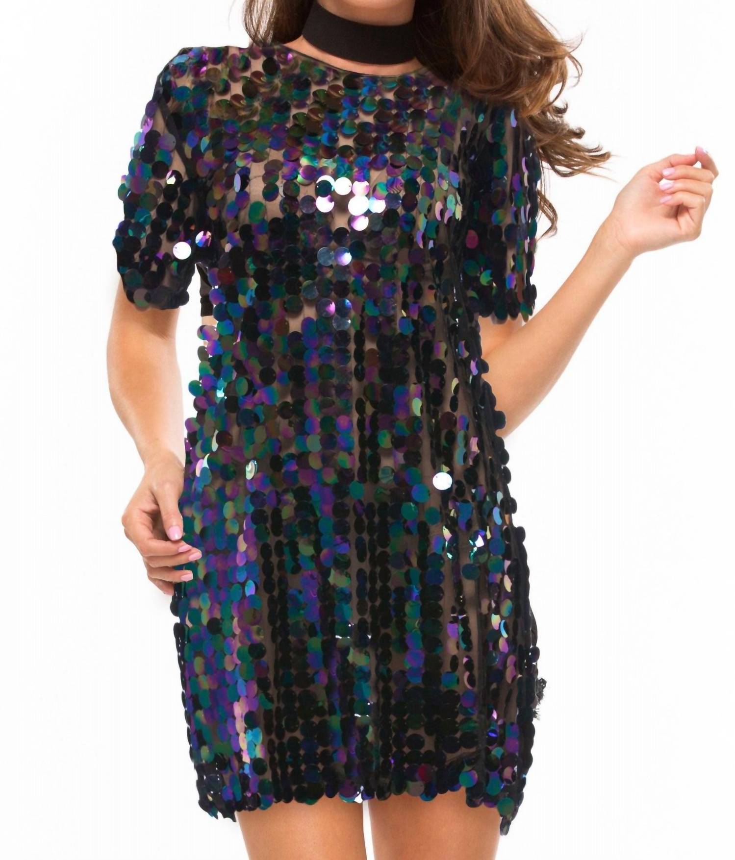 Oh My Love - Funky Town Sequin Mini Dress