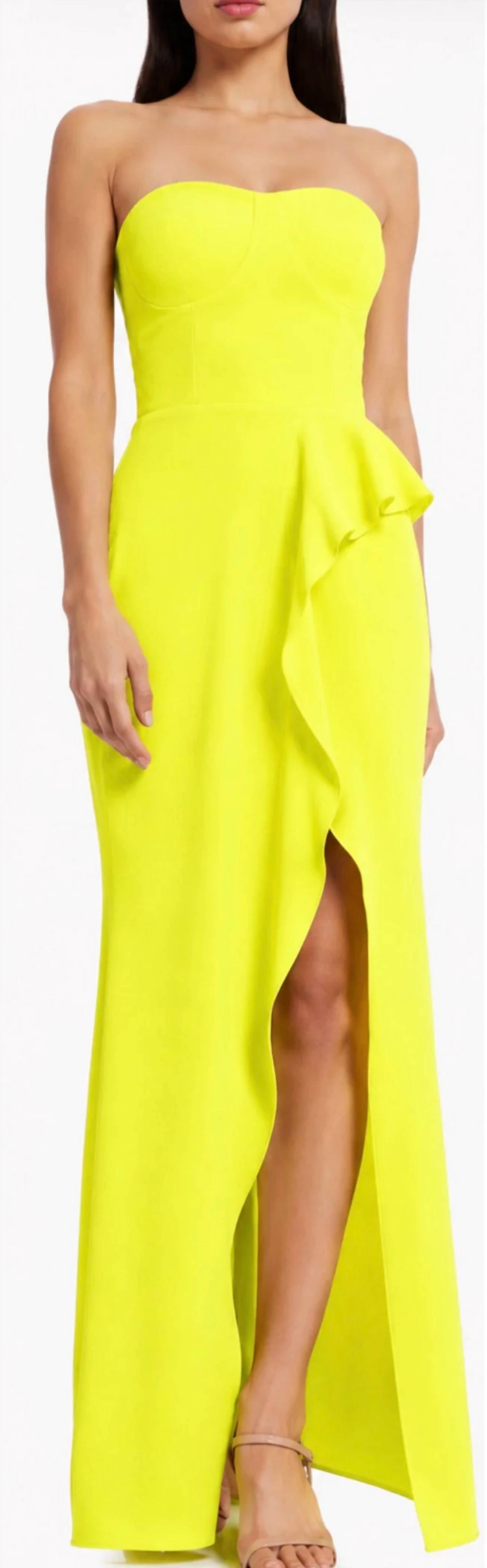 Dress The Population - Kai Strapless Evening Gown