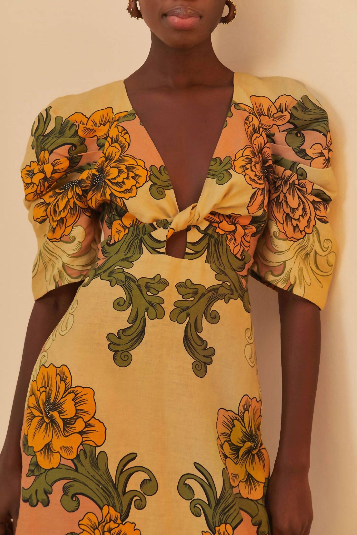 Farm Rio - Short Sleeve Midi Dress