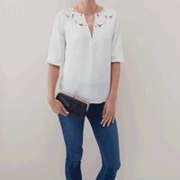 Hobo - Women's Lauren Velvet Pebbled Hide