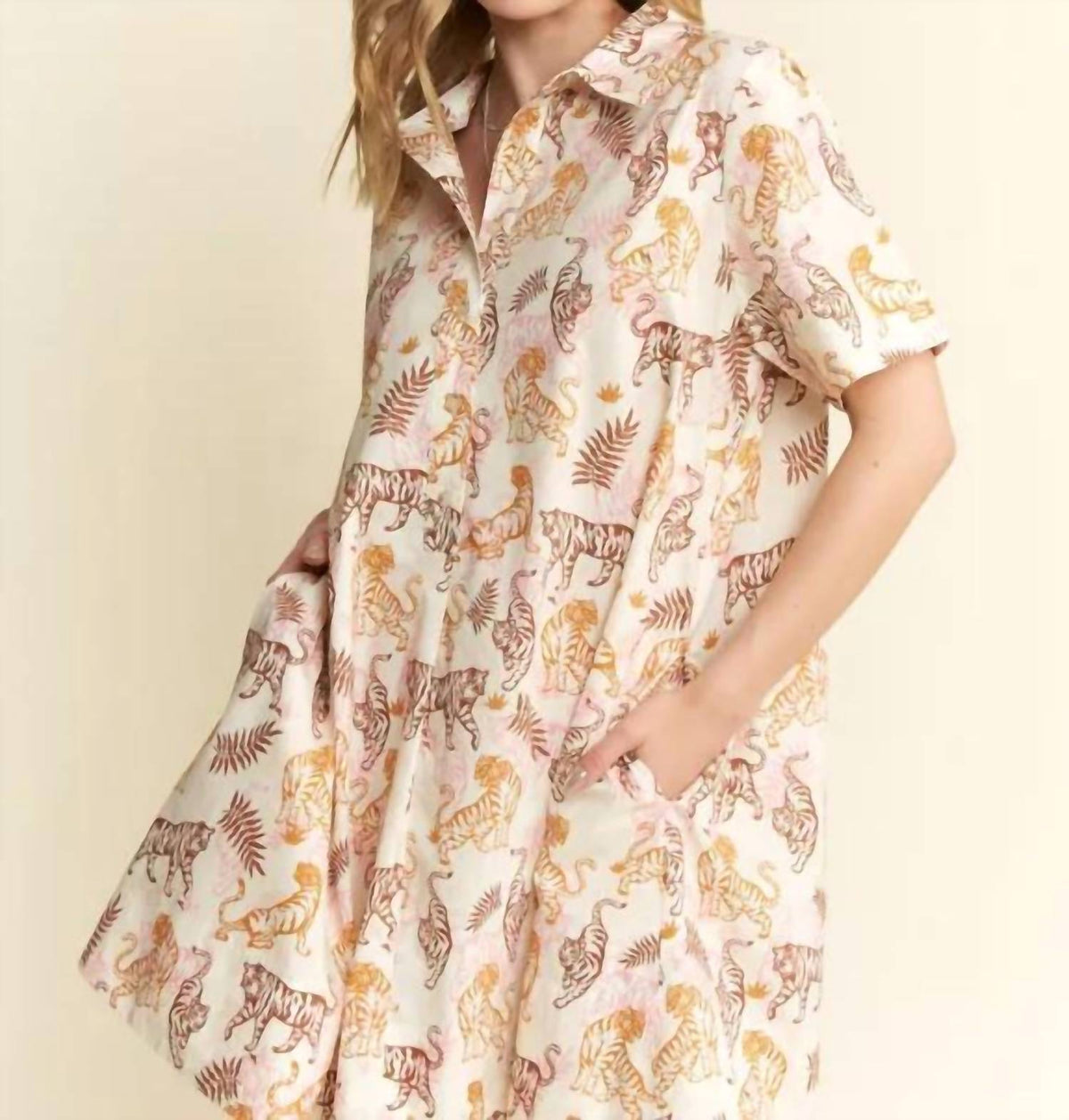 Jade By Jane - Tiger Print Dress
