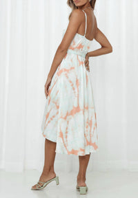 One & Only - Gemma Tie-dye Wrapped Midi Dress