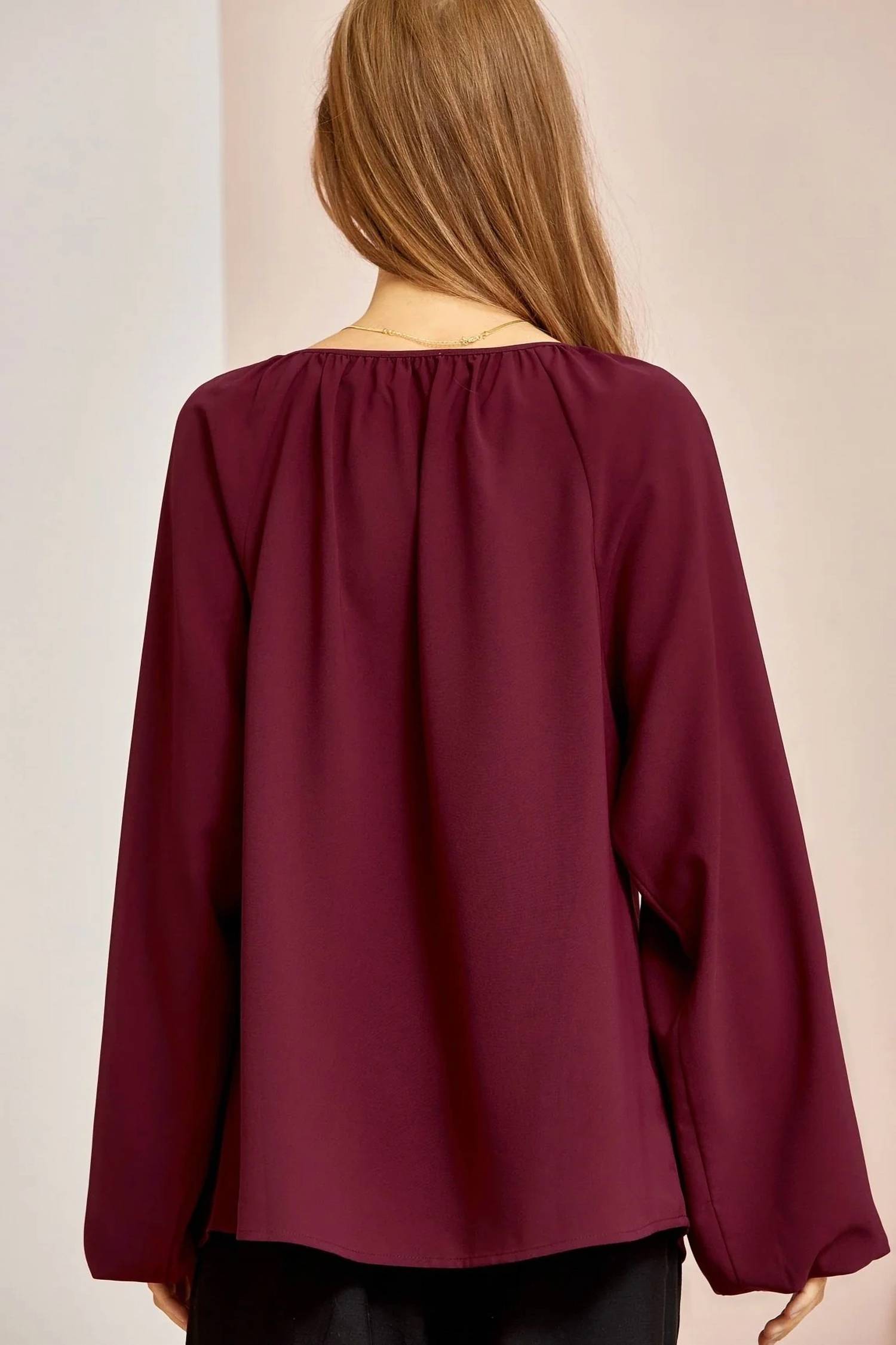 Andree By Unit - Split Neck Tunic Top