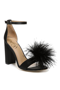 Sam Edelman - Women's Yaro Feather Heel Sandals
