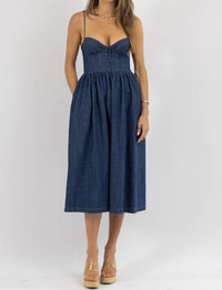 Olivaceous - BRIDGET DENIM DRESS