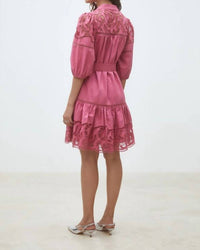 Suncoo - Caty Short Embroidered Mini Dress