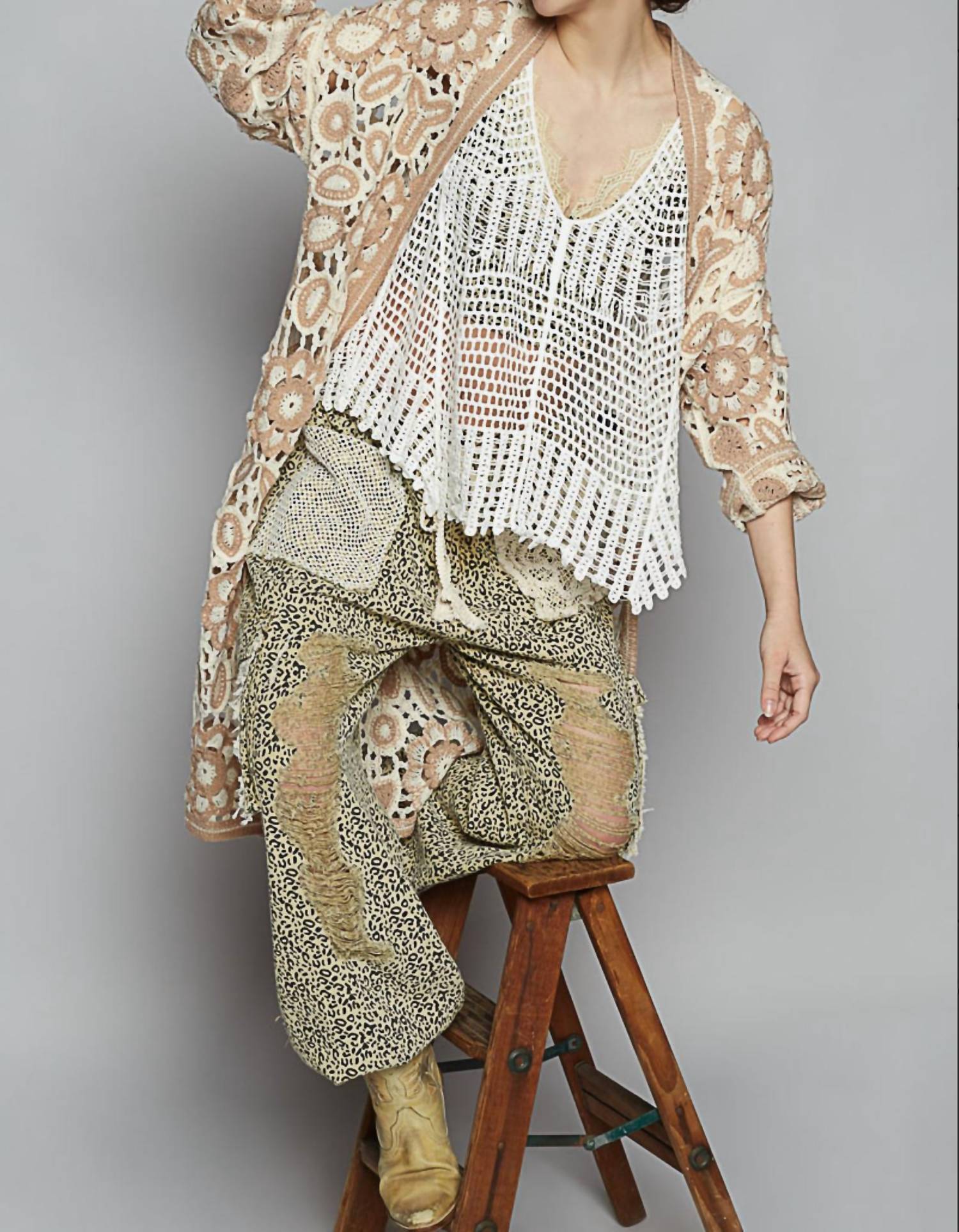 Pol - Vintage Lace Trail Duster