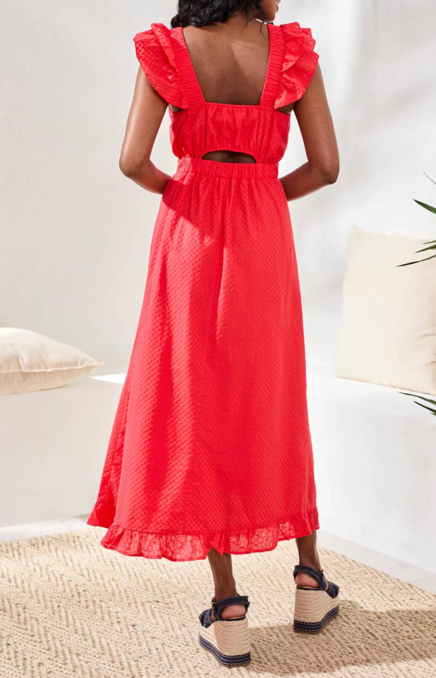 Tribal - Maxi Dress With Frill Detail