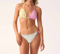 Pq Swim - Women's Lace Tie Side Full Bikini Bottoms