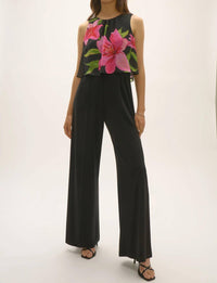 Joseph Ribkoff - Floral Chiffon Wide Leg Jumpsuit
