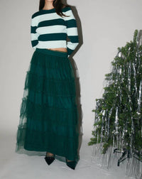 Sunday Edition - Holly Tiered Midi Skirt
