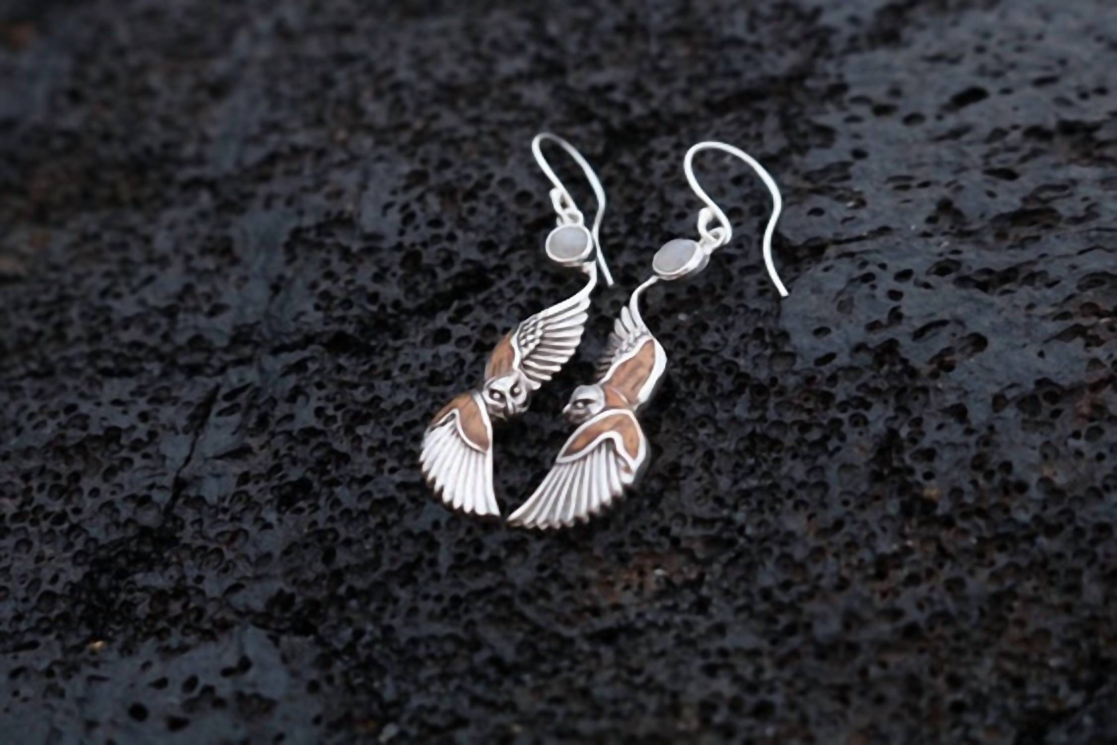 Ted Daily - Women's Owl Drop Earrings