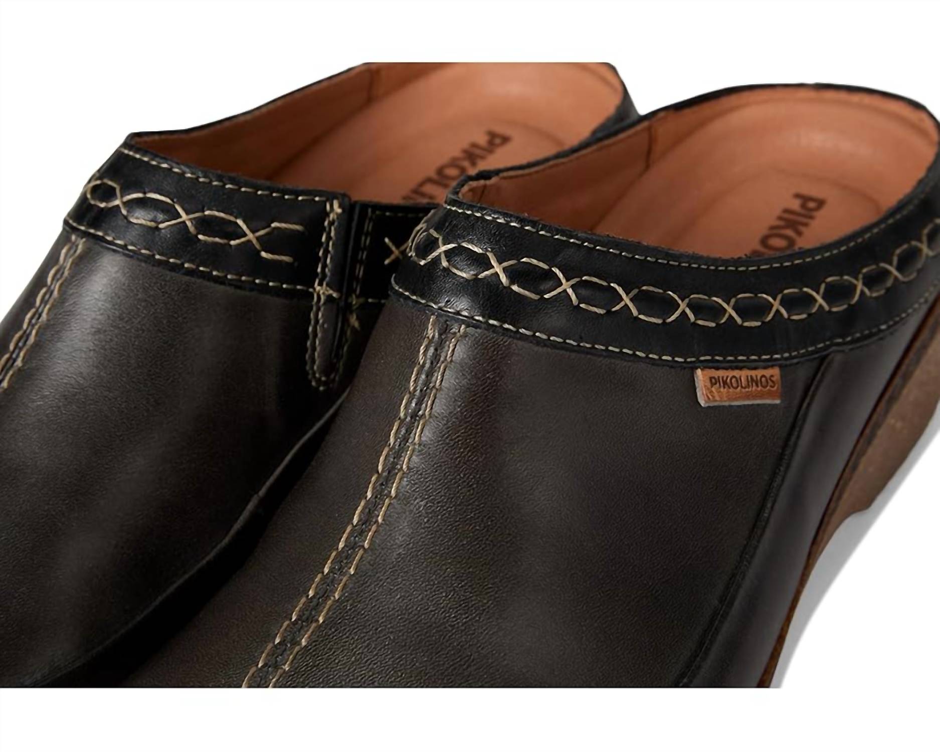 PIKOLINOS Women's Granada Clogs in lead - women's shoe - view 6