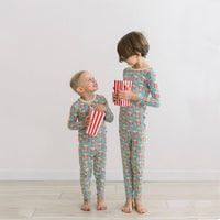 Kickee - Kids Print Long Sleeve Pajama Set
