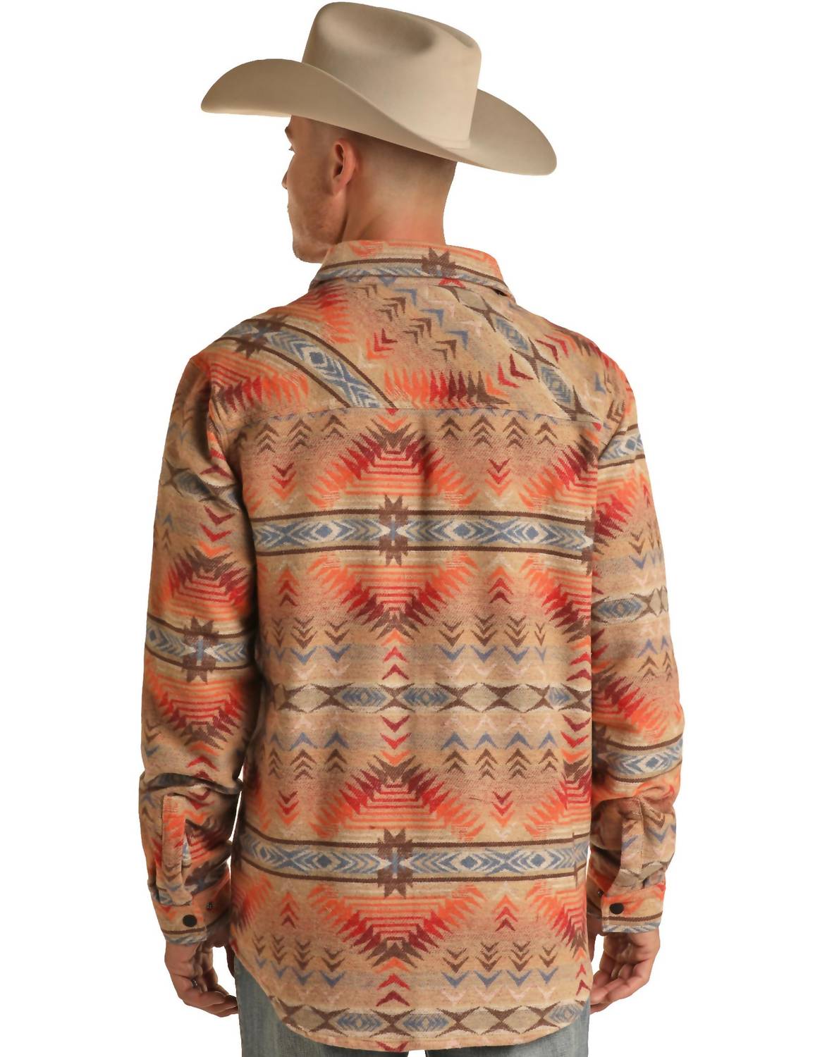 Rock & Roll Denim - Aztec Jacquard Shirt Jacket