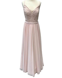 Morilee - Beaded Lace With Chiffon Vneck Gown