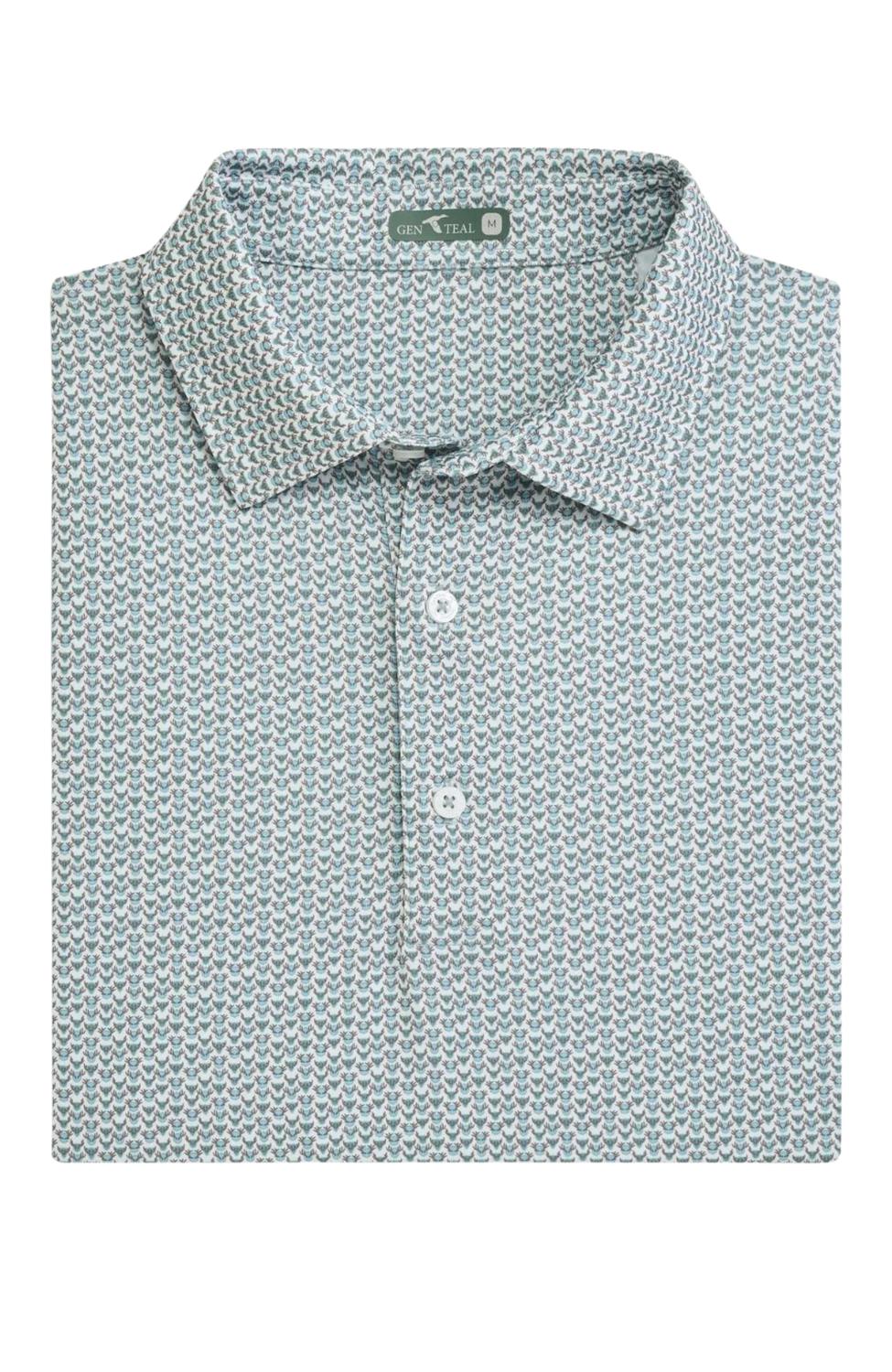 Genteal - Men's Printed Performance Polo