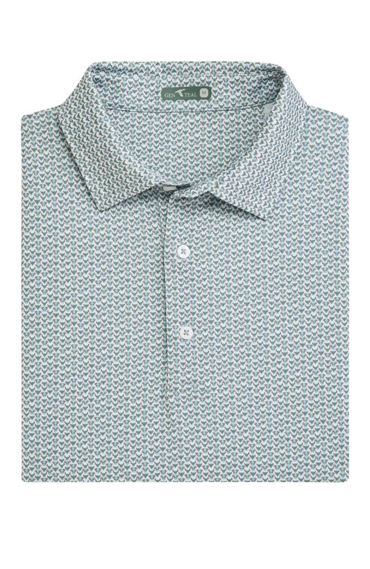 Genteal - Men's Printed Performance Polo