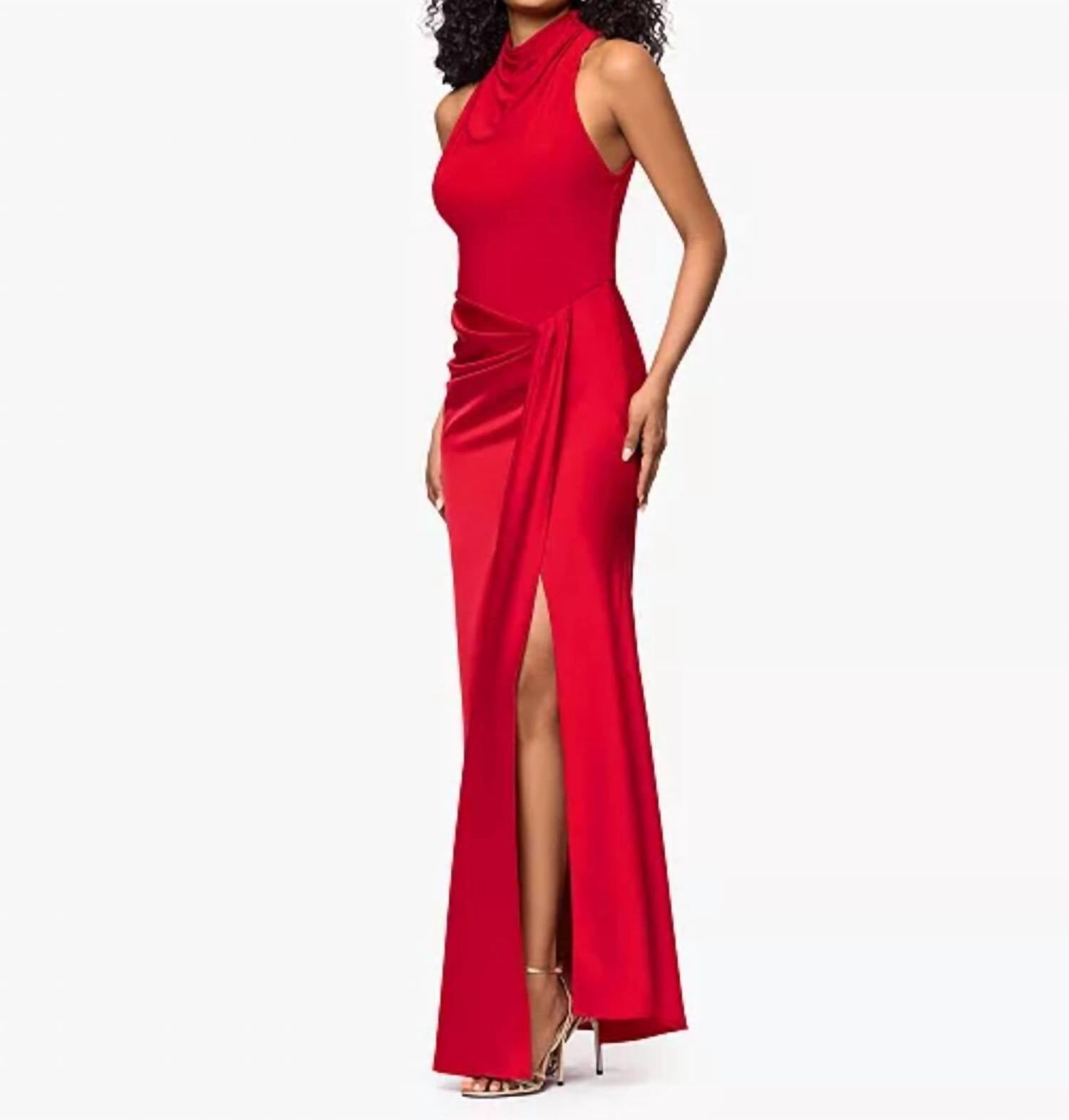 Betsy & Adam - Women's Cowl Neck Dress