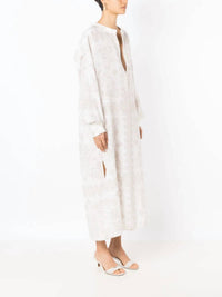 Valentino - Geometric Print Silk Cotton Dress