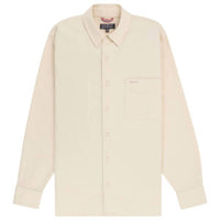 AMUNDSEN Men's Framheim Flannel Shirt in oatmeal - men's shirt