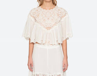Sea - SOFIA EMBROIDERY TOP