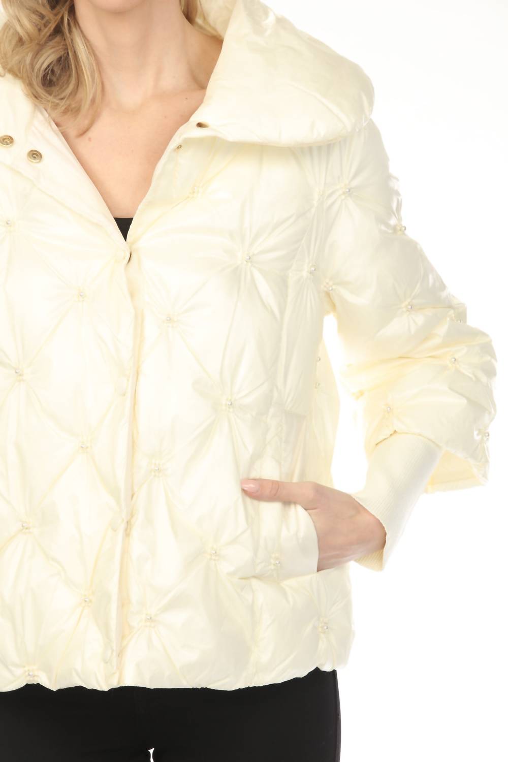 Joseph Ribkoff - Pearl Quilted Puffer Jacket