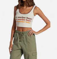 Roxy - I Heart Surfer Boys Crop Top