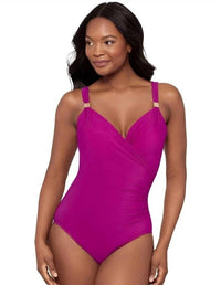 Miraclesuit - Razzle Siren Crossover Shaping One-piece Swimsuit