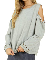 Honey Punch - Distressed Grommet Top