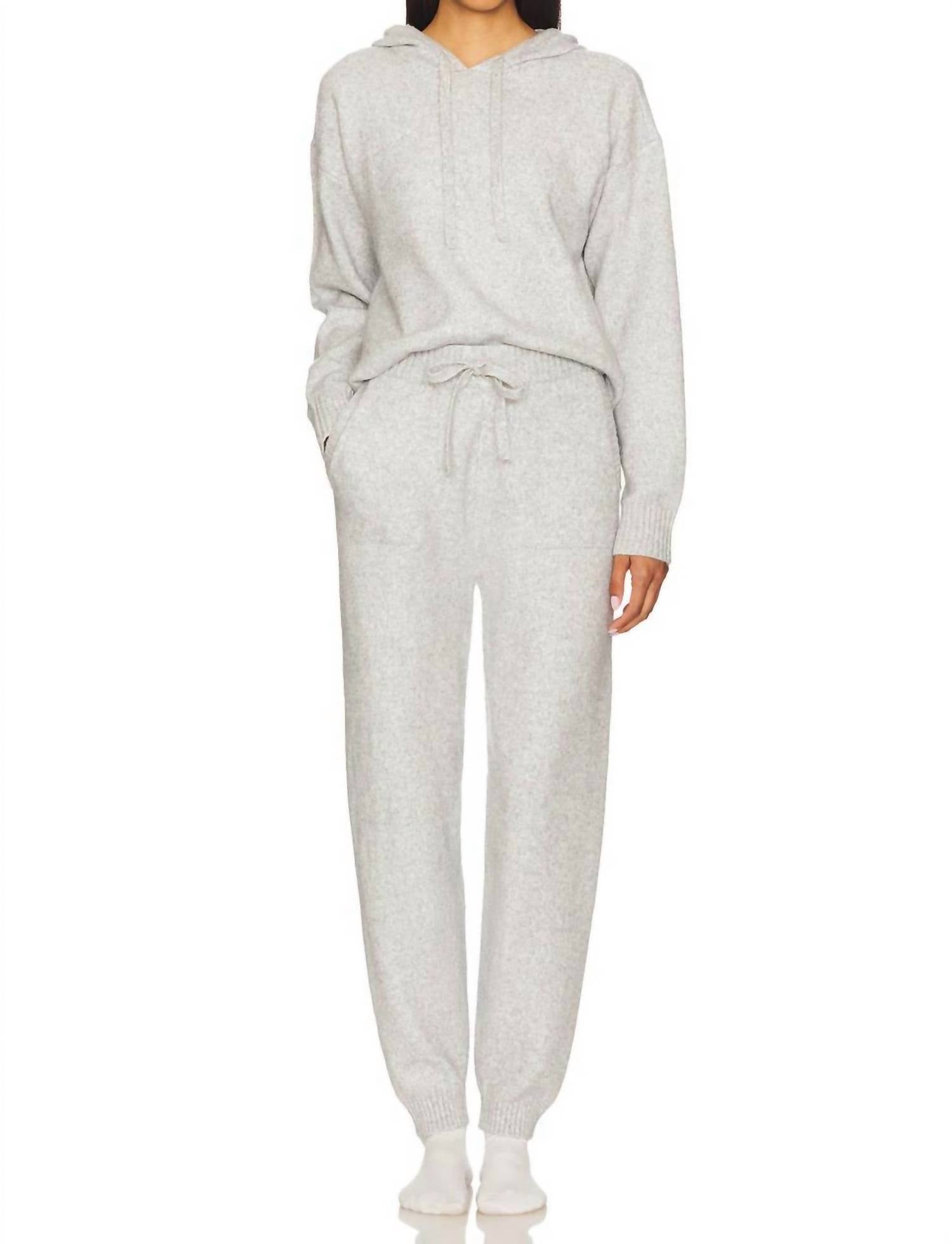 525 America Dahlia Hoodie in light heather gray - women's top