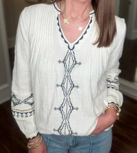 Dylan - Isabelle With Embroidery Tunic