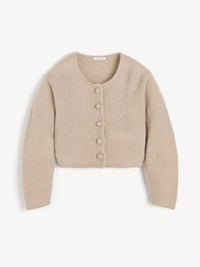 BY MALENE BIRGER Zharea Cardigan in cobblestone - women's cardigan - alternate view