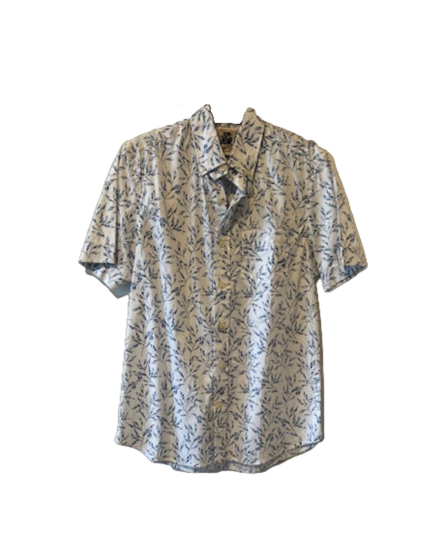 Kennington Blue In The Wind Shirt in the wind shirt in white - men's shirt - alternate view