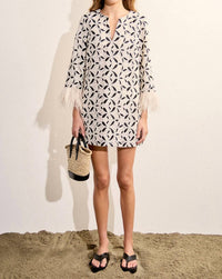 English Factory - Crochet Feather Mini Dress