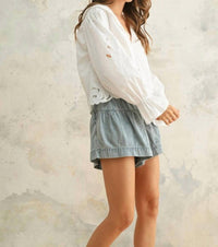 Miou Muse - Garden Treasures Eyelet Top