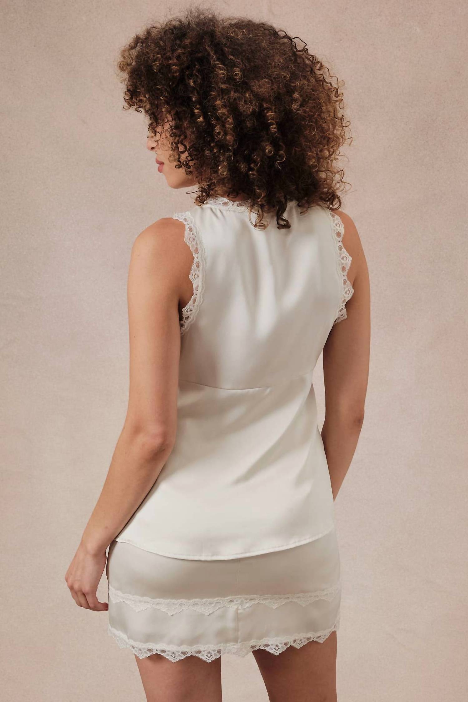 Sunday Edition - Joslyn Satin Lace Top