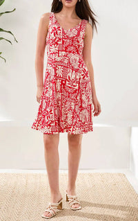 Tribal - Sleeveless V Neck Dress